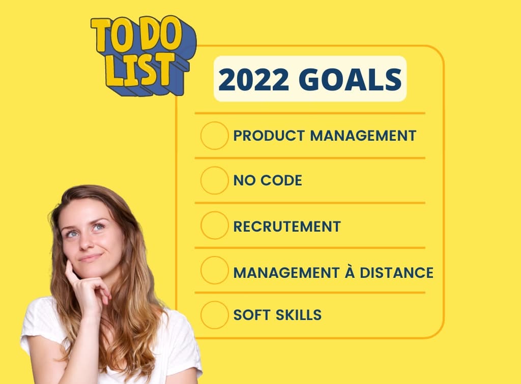 femme pensive à sa to do list des 5 formations à réaliser en 2022
