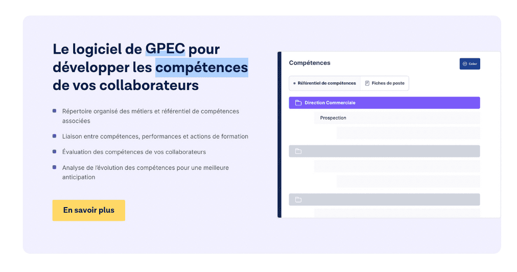 Logiciel pour développer les compétences des collaborateurs