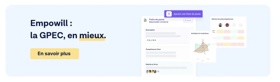 Banniere pour consulter le site d'Empowill pour s'informer sur leur logiciel GPEC et leurs services
