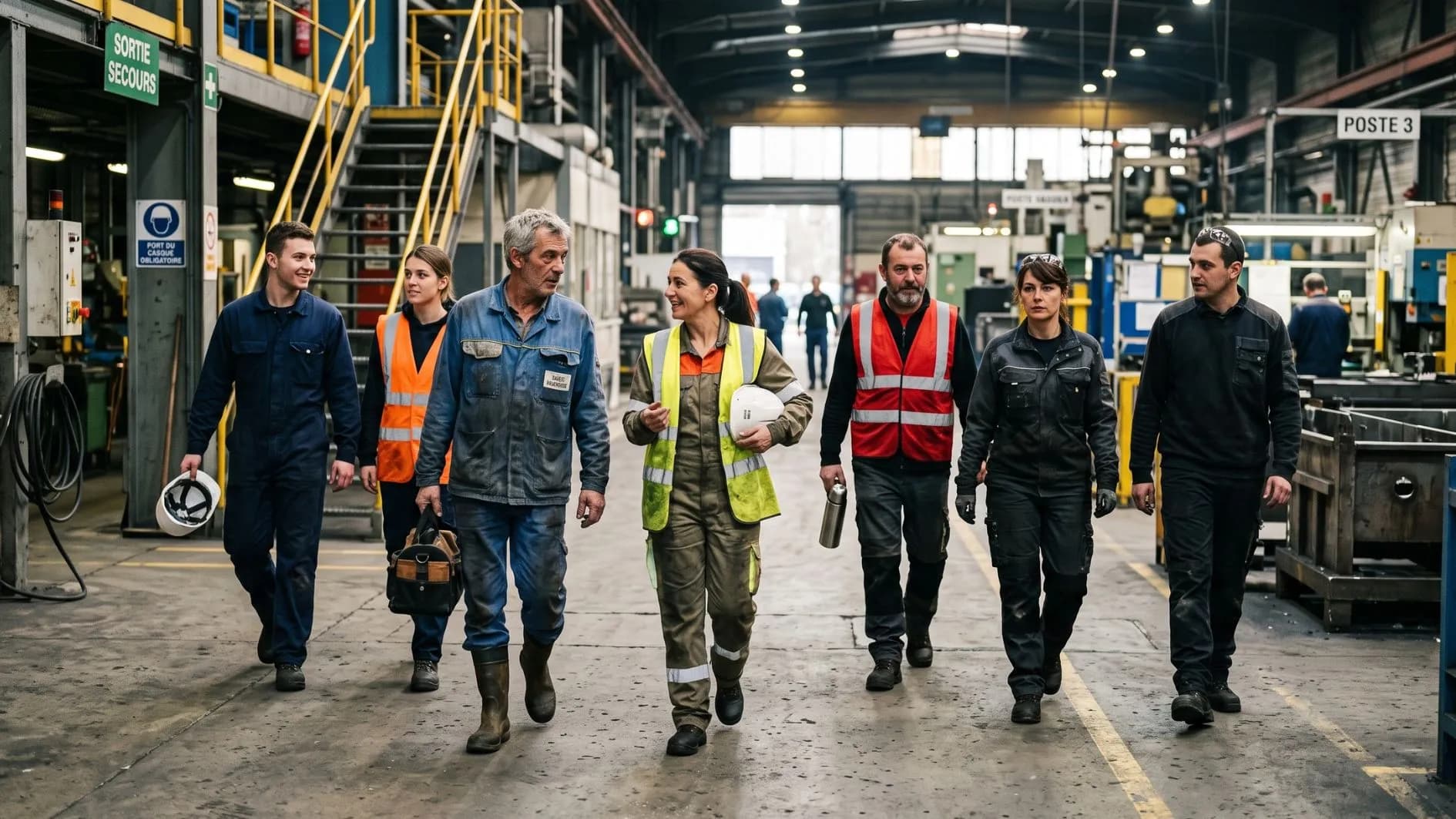 pyramides des ages en entreprise industrielle